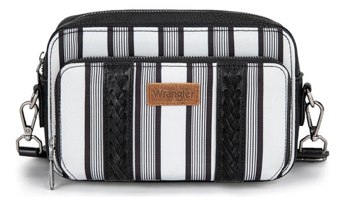 Cartera Deportiva Wrangler Cowgirl B Importada Original Negro Rayas