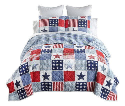Set De Ropa De Cama Acolchado De Algodón Donna Sharp Stars