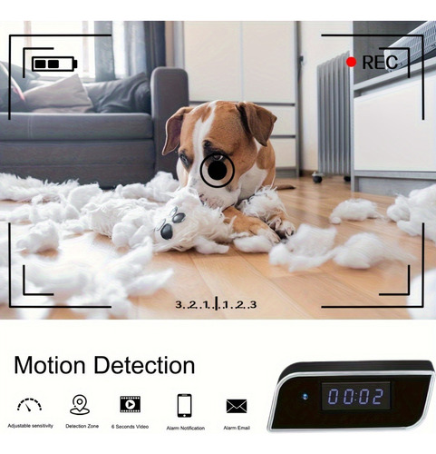 Mini Cámara Espía 4k Con Wifi Y Visión Nocturna, Reloj Ocult