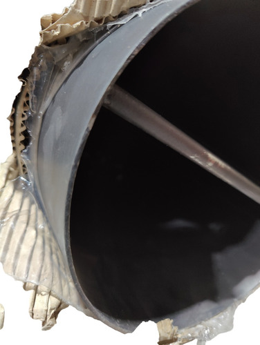 Tubo Chimenea Nat A.inox 304 2mm Diametro 220cm Sin Costura