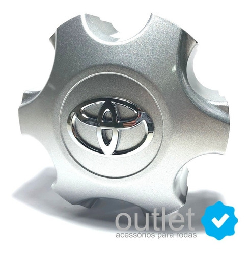Imagem 2 de 4 de Calota De Roda Hilux Srv 2012,13,14,15 Toyota R37 Prata