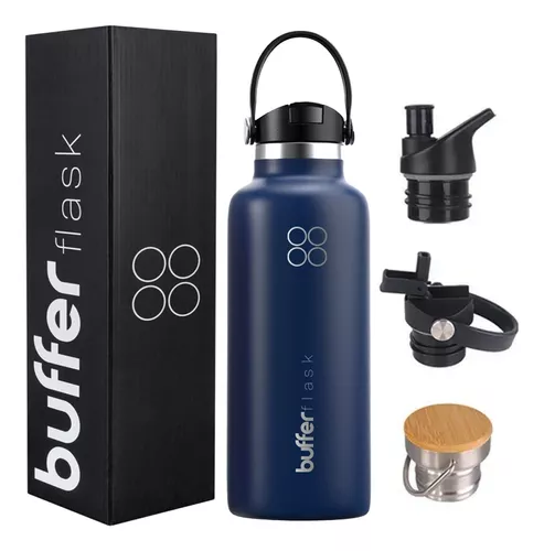 Botella Agua 1L Botilito Buffer Deporte Ciclismo Gimnasio BUFFER FLASK