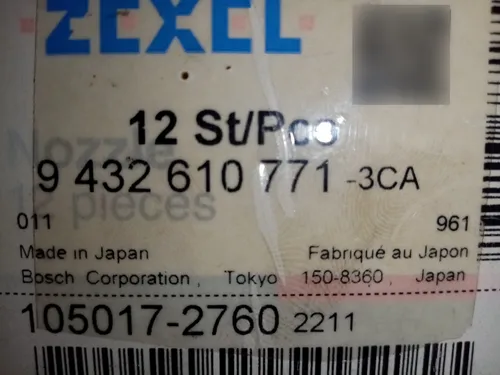 Tobera #105017-2760 Mitsubishi