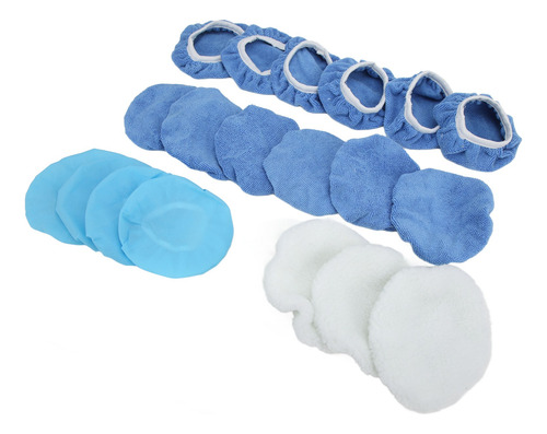 Juego De 20 Piezas Waxer Bonnet, Pulidora Con Almohadilla Pu