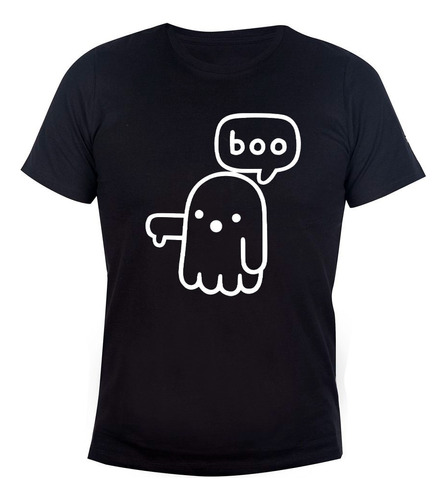 Remera Algodón Unisex Fantasma Boo