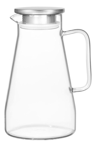 Jarra De Vidro Borossilicato Com Tampa De Inox Mercury 1,5l