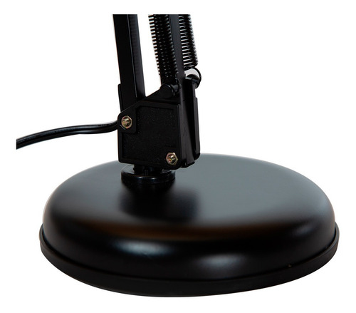 Imagen 7 de 10 de Lámpara Escritorio Flexible Ajustable Negro E27 40w 1 Luz