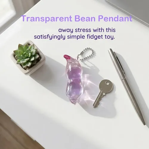 zuozuo studio Mung beans スクイーズ Squishy Glitter Soybeans Squishies,squeeze Bean Keychain Fidget