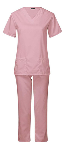 Enfermería Scrubs Uniform Multi Pockets Trajes Elásticos