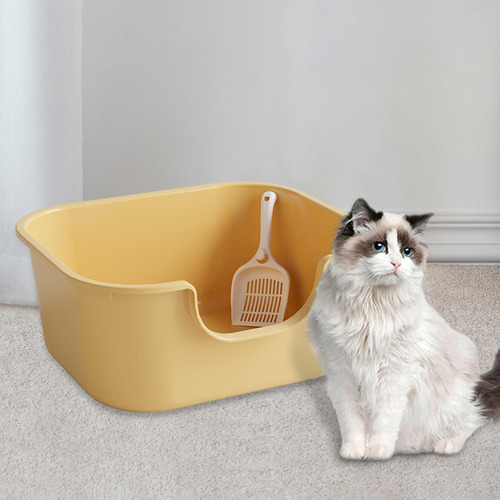 Caja De Arena Para Gatos, Bandeja De Arena Para Amarillo