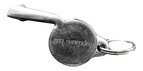Silbato Metálico Reglamentario Plateado