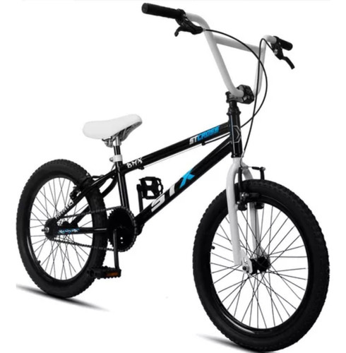 Bicicleta Bmx Aro 20 Stx V-brake Infantil Preto E Azul Cor Preto/azul Tamanho Do Quadro 20