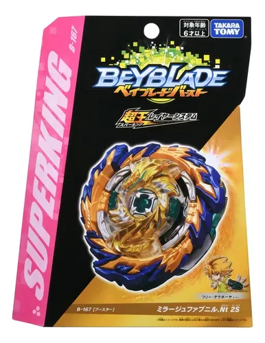 Beyblade Burst Sparking Mirage Fafnir B167 Takara Tomy Cor dourada