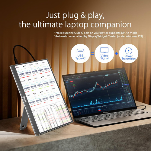 Asus Zenscreen Oled Usb-c Monitor Portátil (mq16ahe)-full Hd
