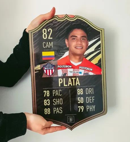 Carta Fifa 20 Peque Fut Dc Cuadro Gamer Personalizado