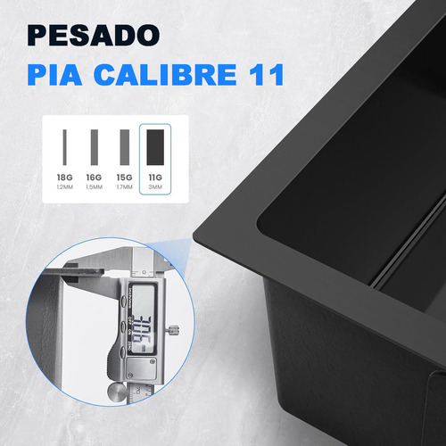 Kit Cuba Gourmet Com Completa Acessórios 60x45 Cm Pia Bancada Cozinha E Torneira Monocomando Extensível Preta Yesop
