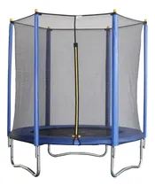 Comprar Cama Elástica Trampolín 182cm Lona De Salto Azul Cobertor De Resortes Negro