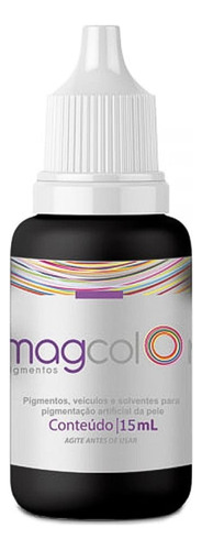 Pigmentos Mag Color 15ml Para Micropigmentação Outlet Cor Preto Intenso