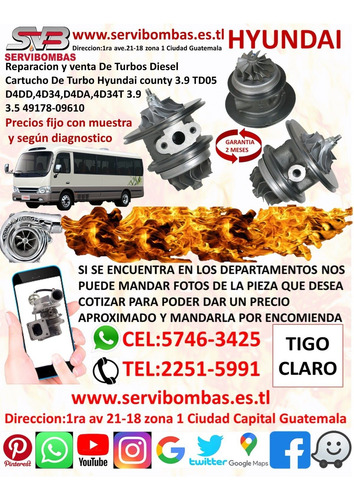 Turbos Hyundai County 3.3 D4al Gt1749s Guatemala