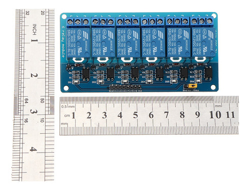 Modulo Relay Rele 6 Canales Optoacoplado 12v Low Bajo Nivel