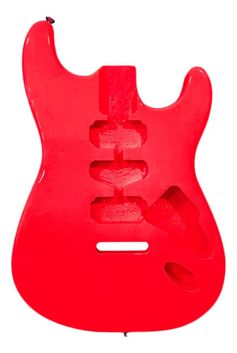 Corpo De Guitarra Stratocaster Marupá Fiesta Red