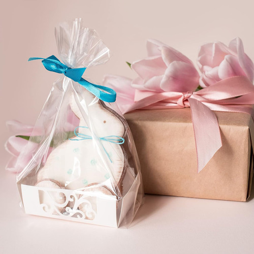 20 Bolsas De Regalo De Celofán Transparente Yotelab