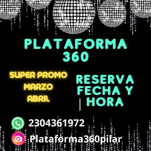 Plataforma360/servicio De Fotografía Y Stand De Glitter