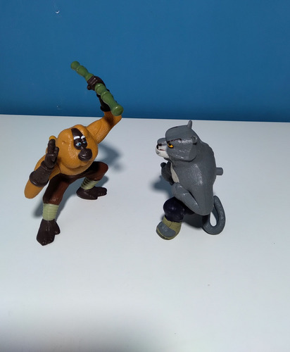Muñecos Tai Lung Y Maestro Mono (kun Fu Panda) (Usado)