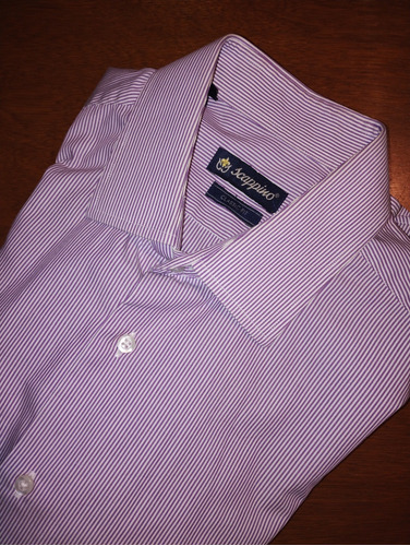 Camisa En Algodón Scappino, Talla 16 En Puño Francés.