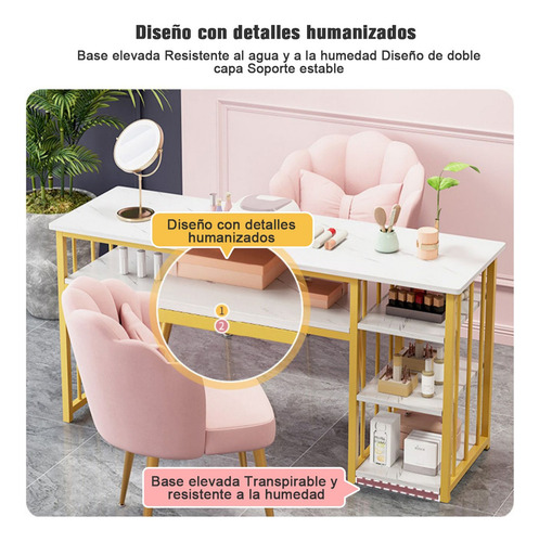 Base Para Uñas Con Estantes De Almacenamiento Varios Niveles