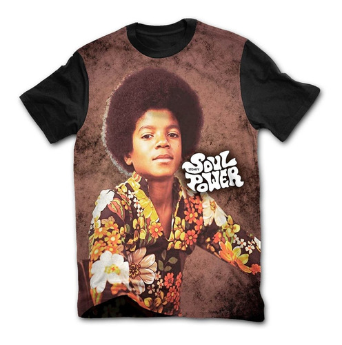 Camiseta Camisetas Camisa Michael Jackson Soul Power Retro