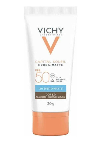 Protetor Solar Facial Com Cor Vichy Hydra-matte Fps50 - 5.0