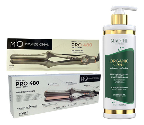 Prancha De Cabelo Pro 480 Titânio Mq Hair 480°f+progressiva