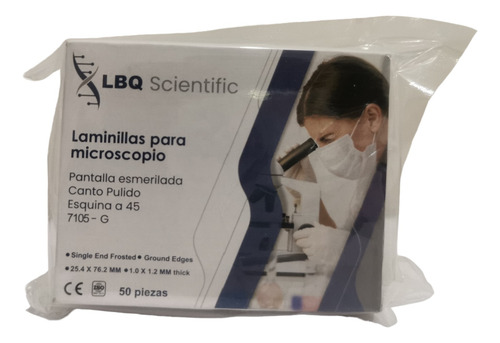 150 Portaobjetos + 200 Cubreobjetos Para Microscopía