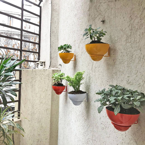 Maceta Con Soporte De Pared