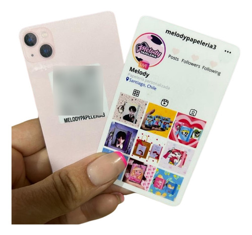 108 Tarjetas De Presentación Estilo Instagram Laminado 