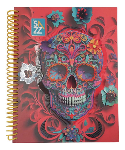 Cuaderno O Libreta Profesional Pasta Dura 100h Sazz 6pzas Cuadro Grande C7