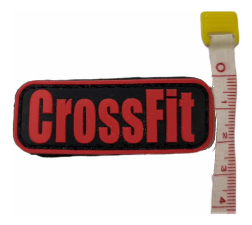 Imagen 2 de 3 de Parches Pvc Crossfit Rojo & Fitness Con Velcro