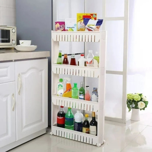Organizador De Cocina, Baño, Lavandería Compacto 4 Niveles