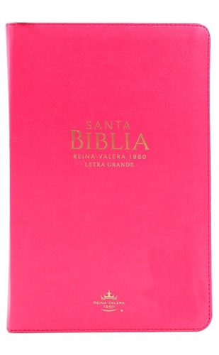 Biblia Manual Letra Grande Rvr60  Fucsia