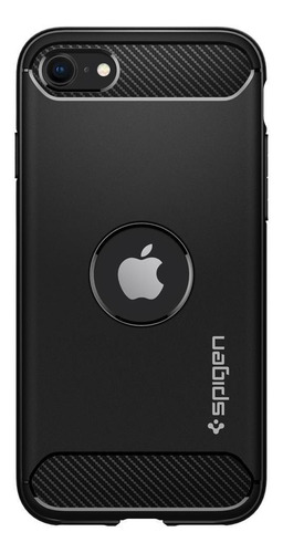 Capa Original Spigen iPhone SE 2020 Rugged Armor Black Slim