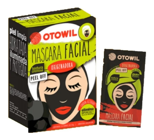 Otowil Mascara Facial Oxigenadora Peel Off - Caja X24 Un. Tipo de piel Normal