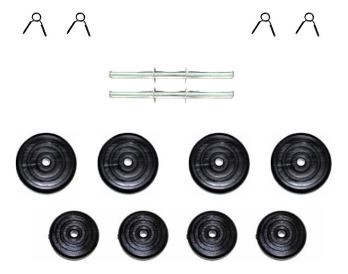 Par Mancuernas 28kg Discos Para Ajustar Pesos (5, 10, 14kg)