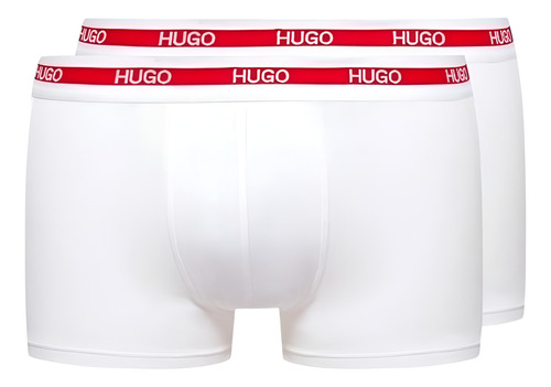 Boxer Hugo Elastico Con Logo Cotton Stretch Suave Original