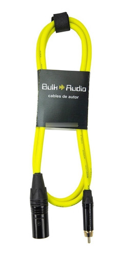 Cable De Audio Rca - Canon Xlr Macho  - Bulkaudio ( Mix) 1mt