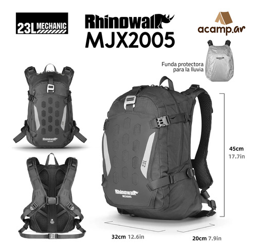 Mochila Moto Rhinowalk 23 L Mjx2005 - Acamp.ar