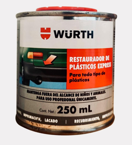Renovador De Plásticos Y Gomas Wurth 250 Ml