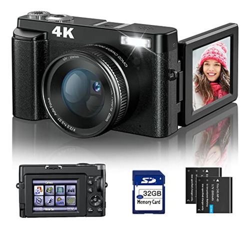 Cámara Digital 4k Para Fotografía Y Video Enfoque