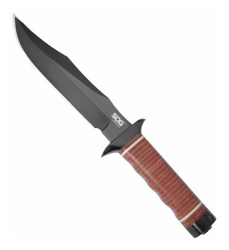 Cuchillo Táctico Sog Bowie 2.0 Cacha Cuero Acero 26.40 Cm