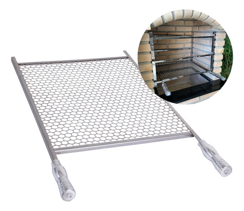 Grelha Tela Moeda De Inox 45x40 Wr Steel
